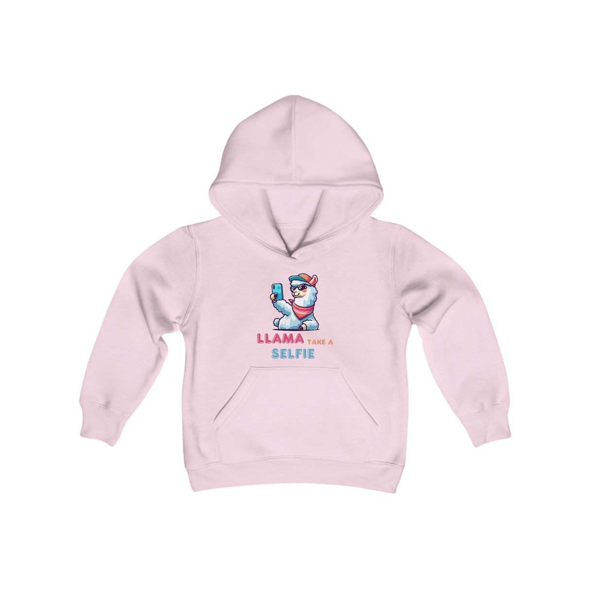 Llama Take a Selfie - Youth Hoodie - The Drip Monster