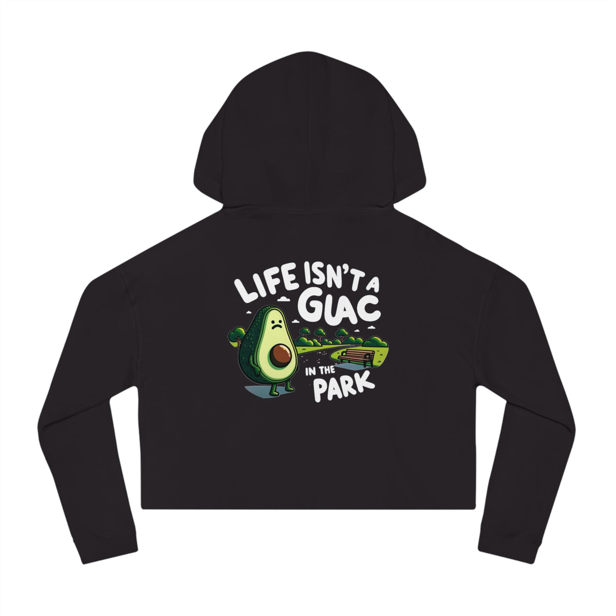 Guac in the Park - Women’s Cropped Hoodie - The Drip Monster