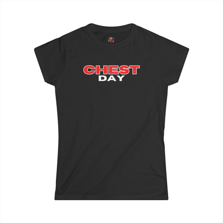 Chest Day - Women's Cotton T-Shirt - The Drip Monster