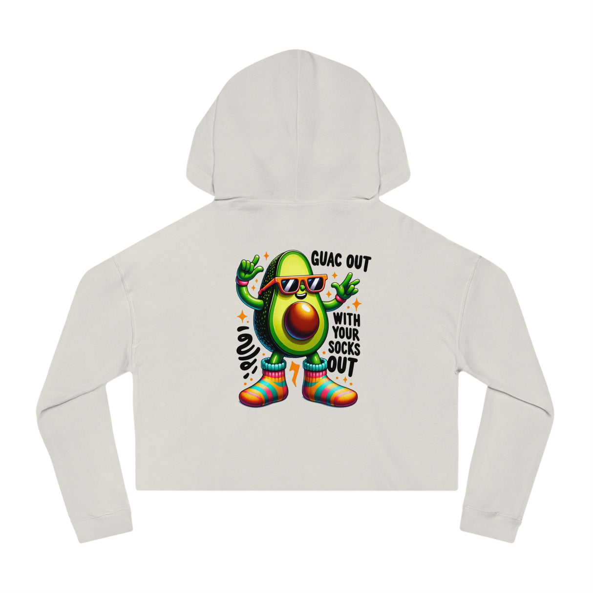 Guac Out - Women’s Cropped Hoodie - The Drip Monster