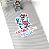 Llama Take a Selfie - Sticker - The Drip Monster