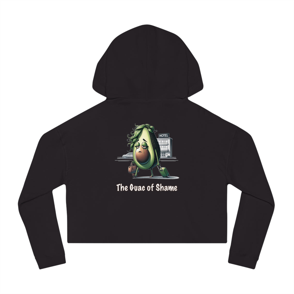 Guac of Shame - Women’s Cropped Hoodie - The Drip Monster