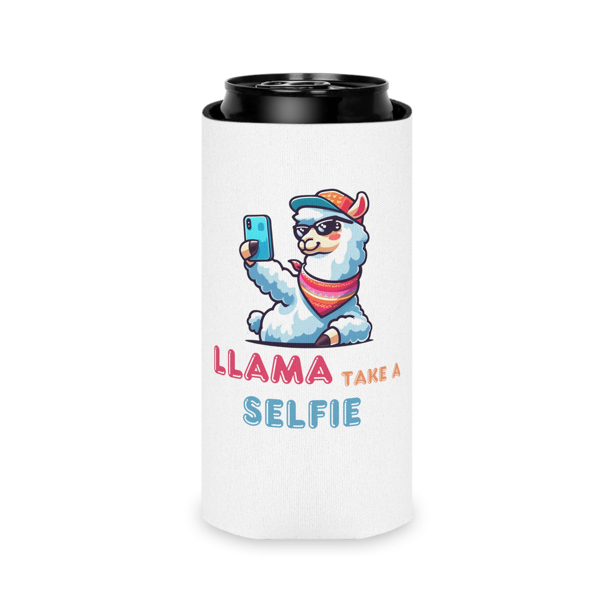 Llama Take a Selfie - Coozie - The Drip Monster