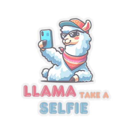 Llama Take a Selfie - Sticker - The Drip Monster