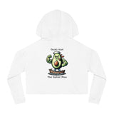 Guac-eye - Women’s Cropped Hoodie - The Drip Monster