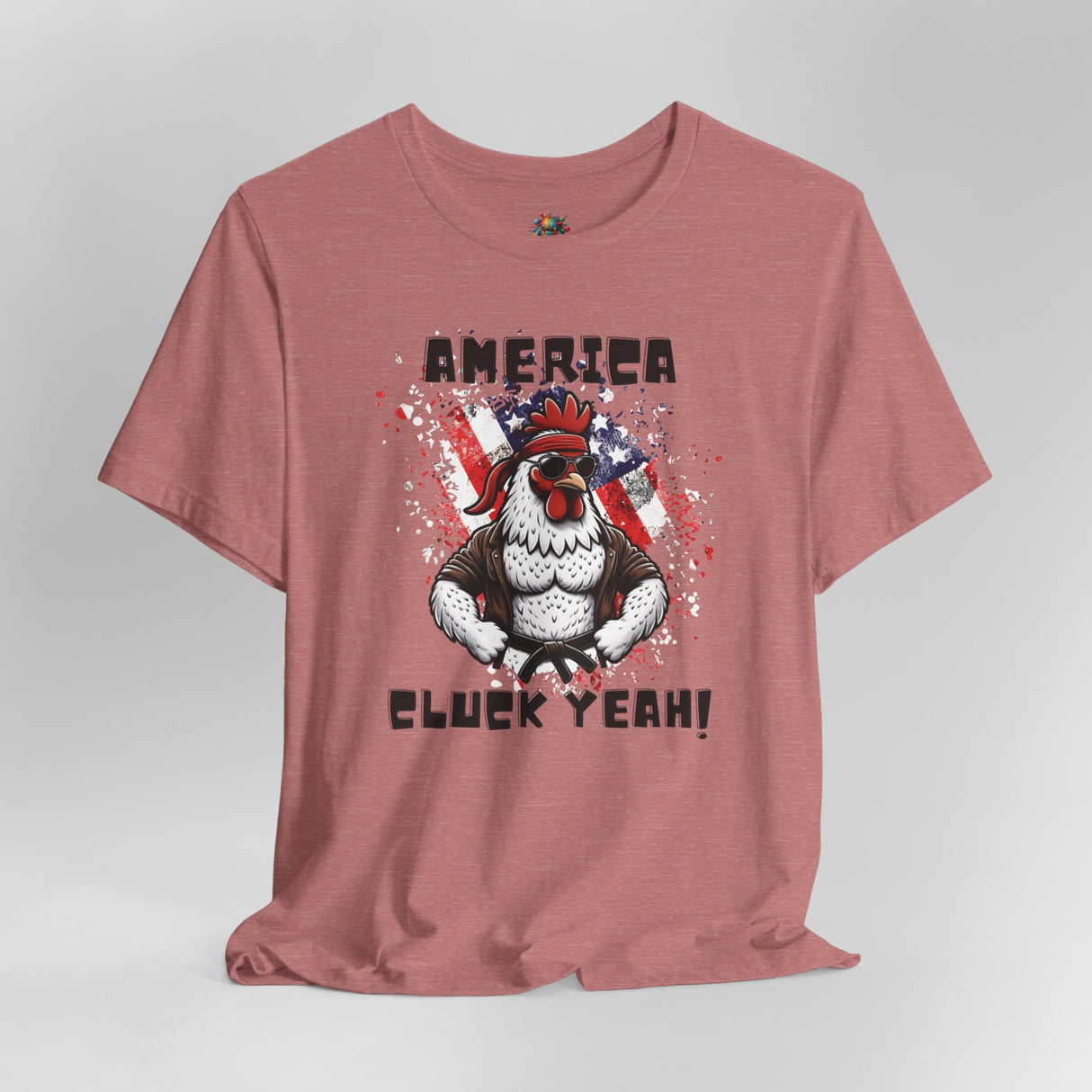 America, Cluck Yeah! - Unisex Cotton T-Shirt - The Drip Monster