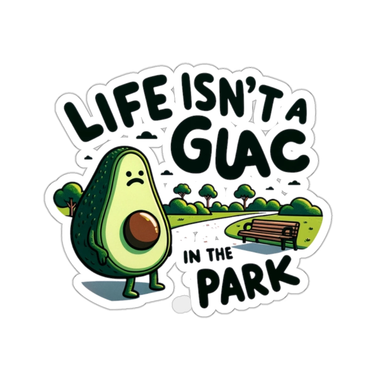 Guac in the Park - Sticker - The Drip Monster