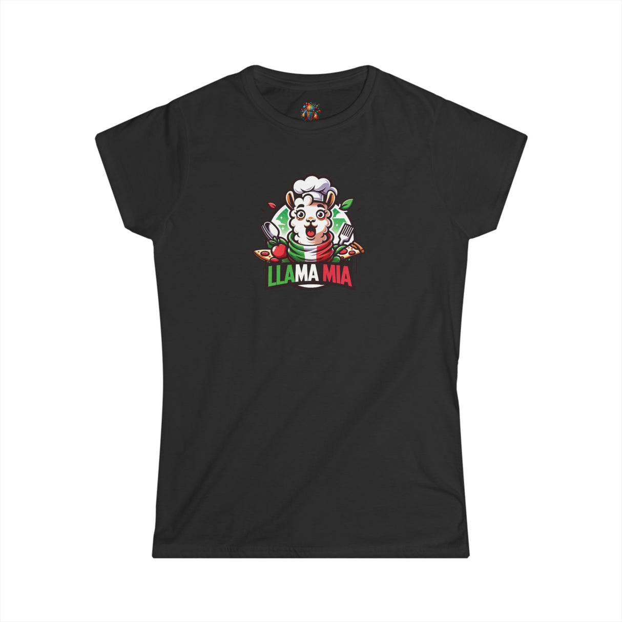 Llama Mia - Women's Cotton T-Shirt - The Drip Monster