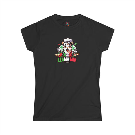 Llama Mia - Women's Cotton T-Shirt - The Drip Monster