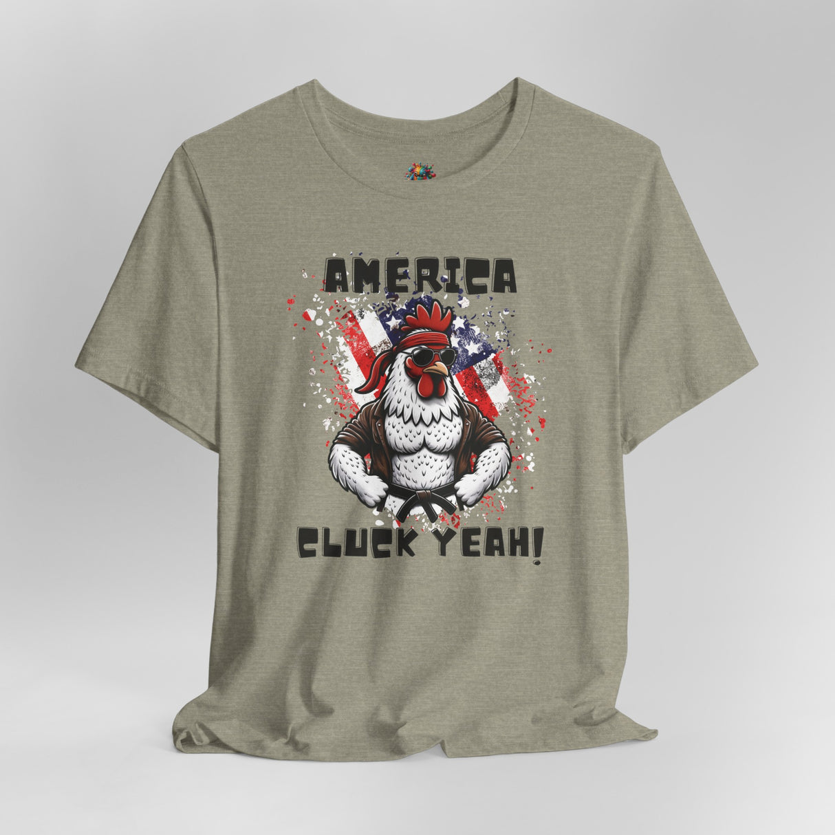 America, Cluck Yeah! - Unisex Cotton T-Shirt - The Drip Monster