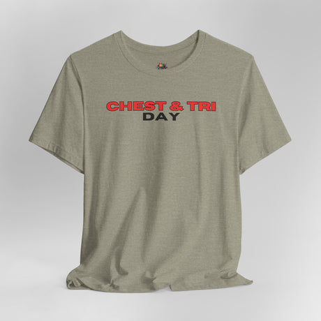 Chest & Tri Day - Unisex Cotton T-Shirt - The Drip Monster