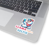 Llama Take a Selfie - Sticker - The Drip Monster