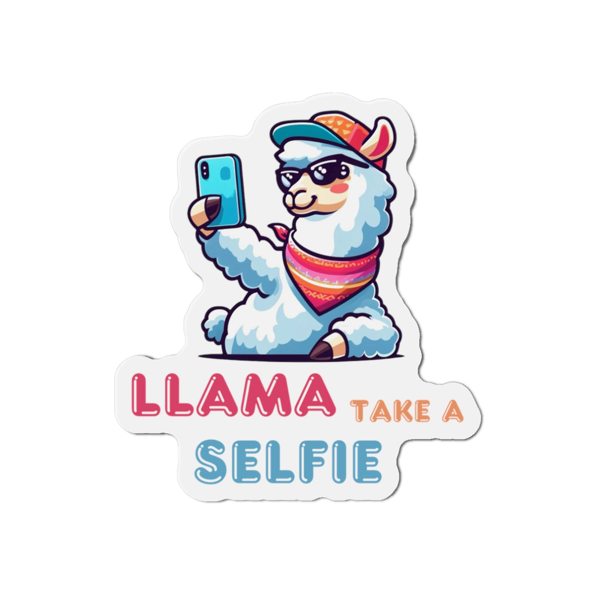 Llama Take a Selfie - Magnet - The Drip Monster