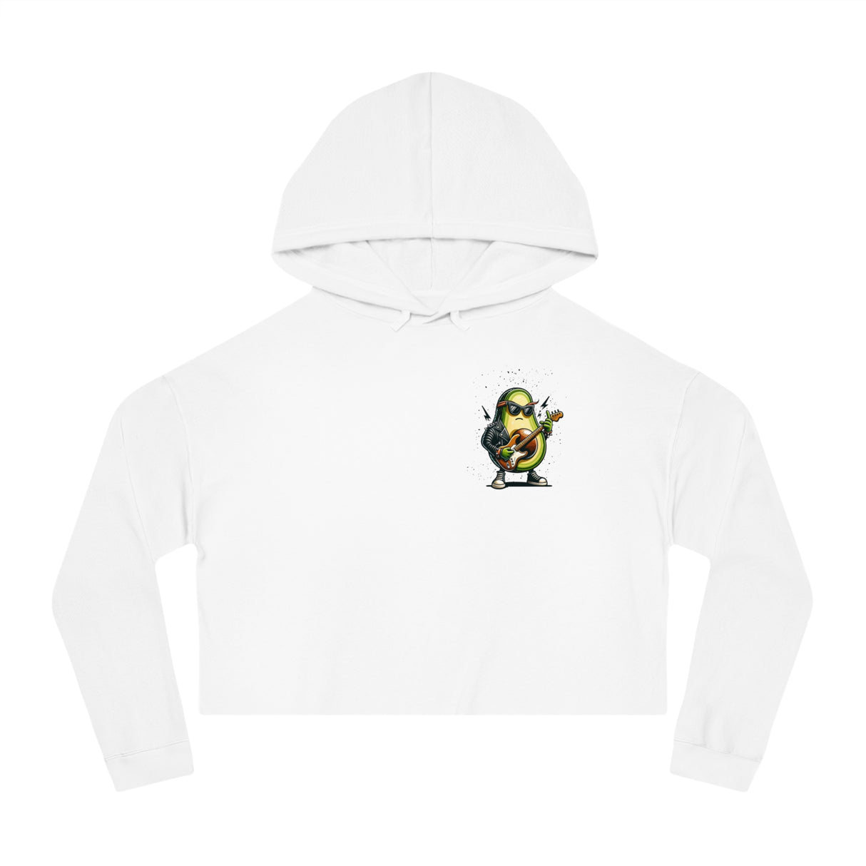 Guac & Roll - Women’s Cropped Hoodie - The Drip Monster