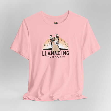 Llamazing Grace - Unisex Cotton T-Shirt - The Drip Monster