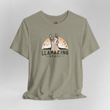 Llamazing Grace - Unisex Cotton T-Shirt - The Drip Monster