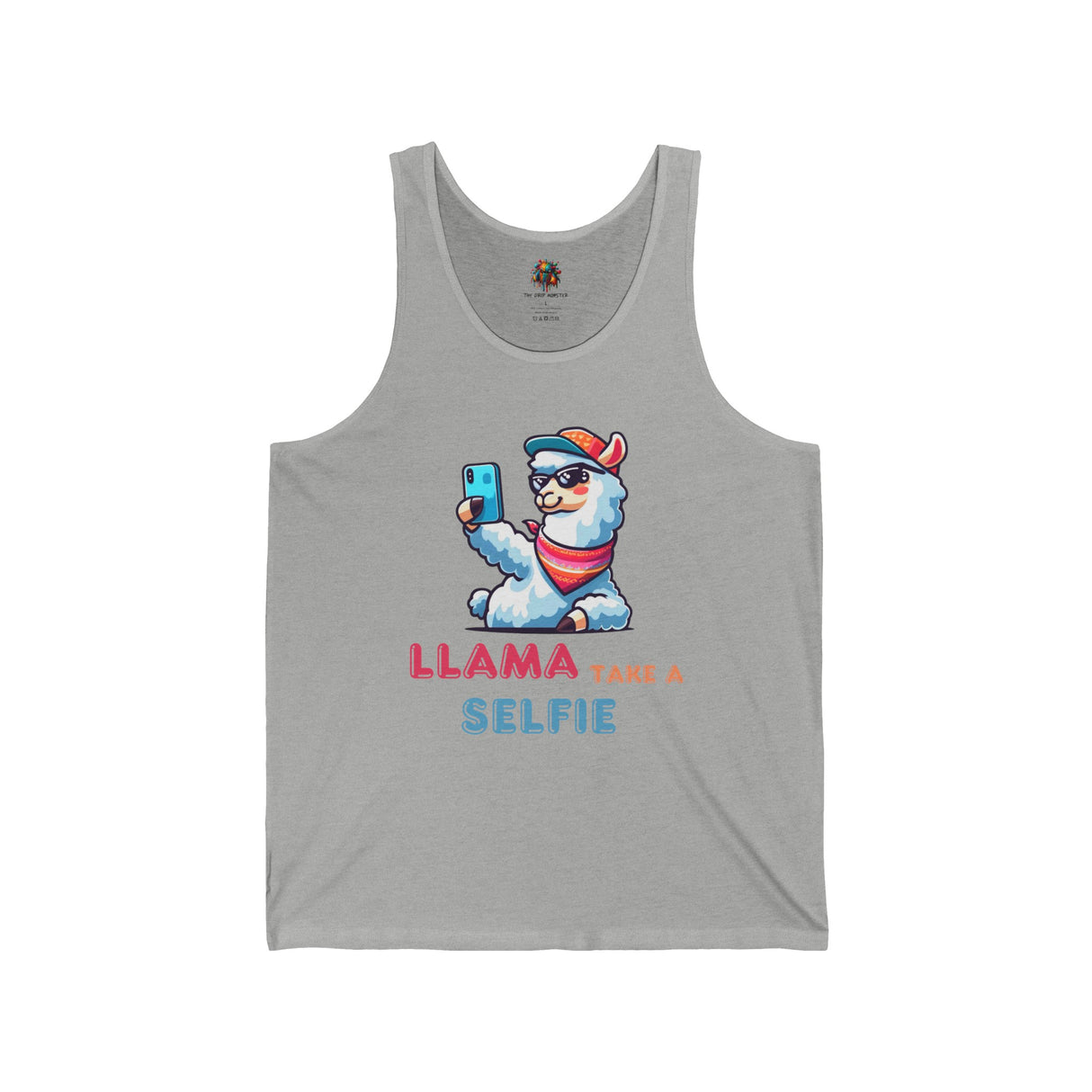 Llama Take a Selfie - Unisex Tank-Top - The Drip Monster