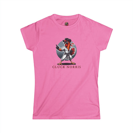 Cluck Norris - Women's Cotton T-Shirt - The Drip Monster