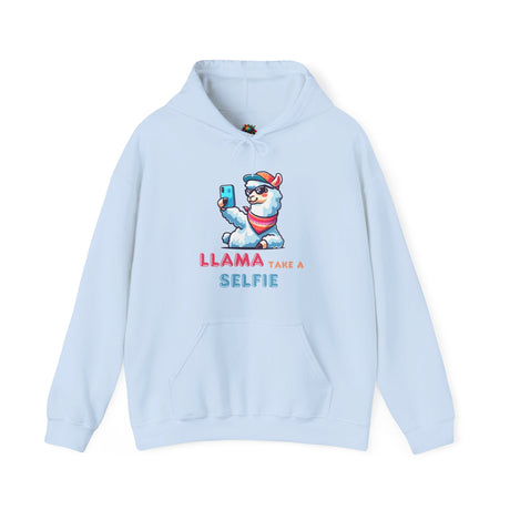 Llama Take a Selfie - Unisex Hoodie - The Drip Monster