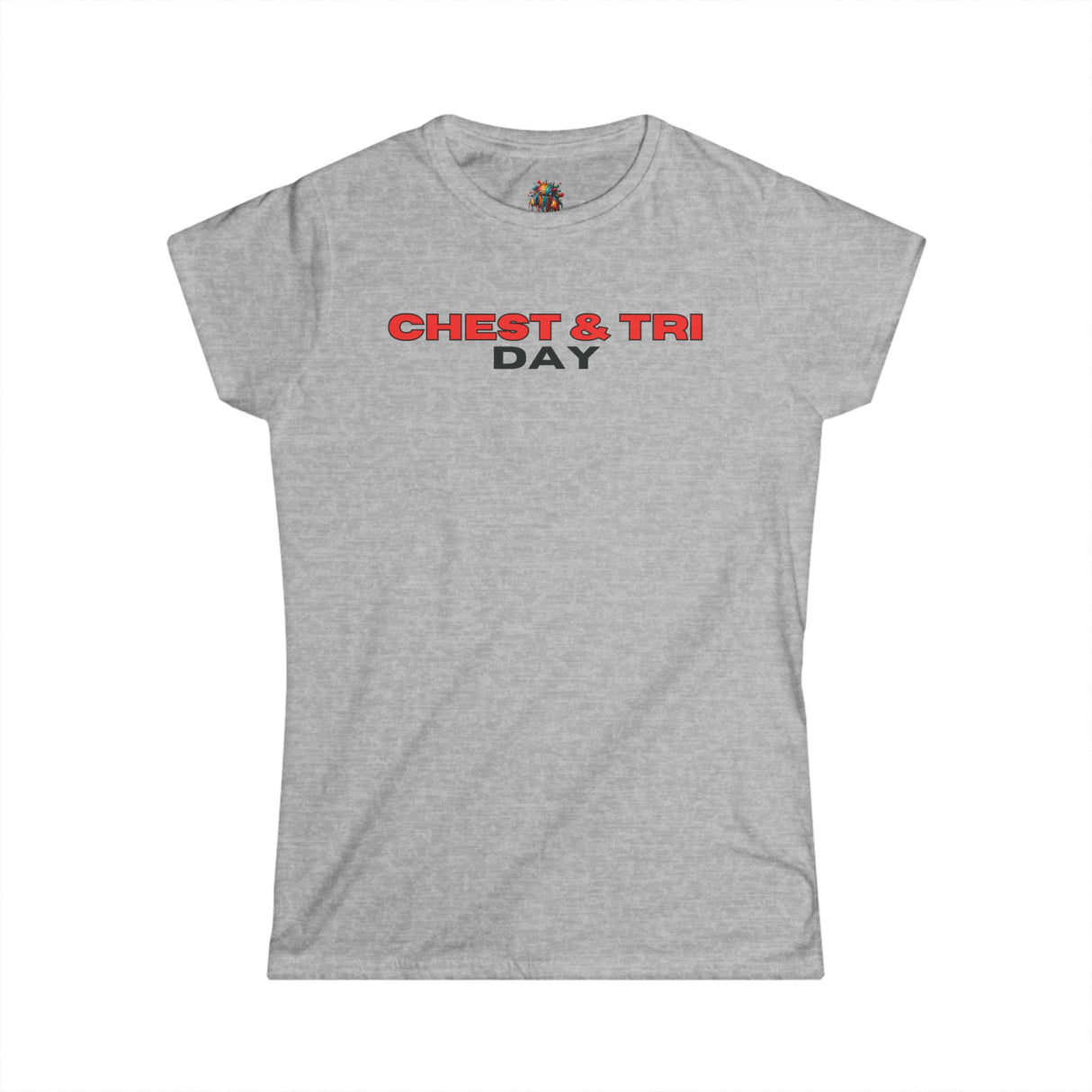 Chest & Tri Day - Women's Cotton T-Shirt - The Drip Monster