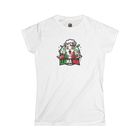 Llama Mia - Women's Cotton T-Shirt - The Drip Monster