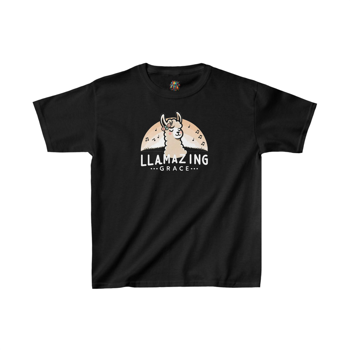 Llamazing Grace - Youth Cotton T-Shirt - The Drip Monster