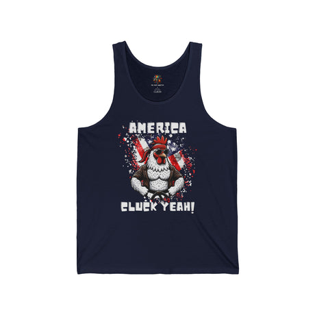 America, Cluck Yeah! - Unisex Tank-Top - The Drip Monster