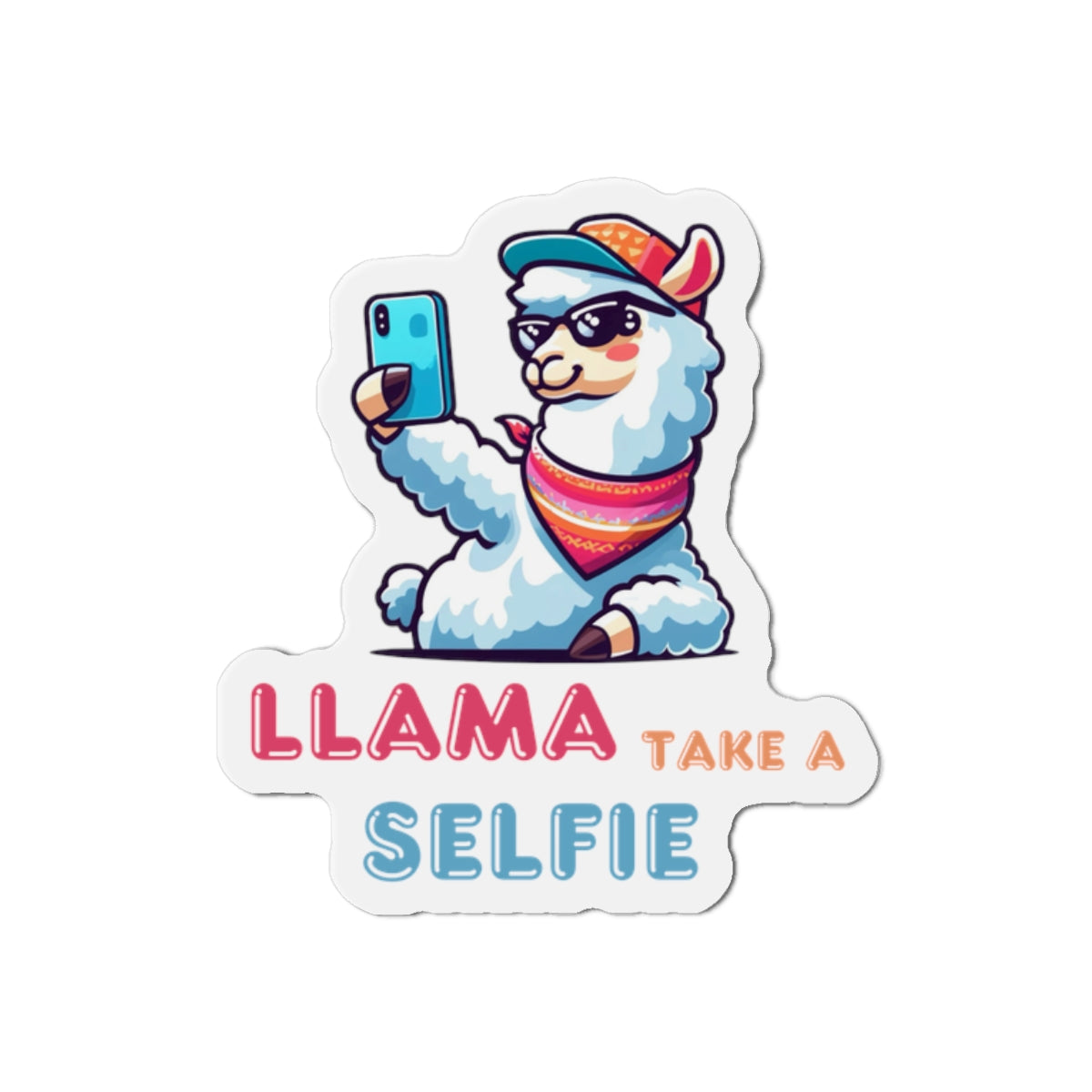 Llama Take a Selfie - Magnet - The Drip Monster