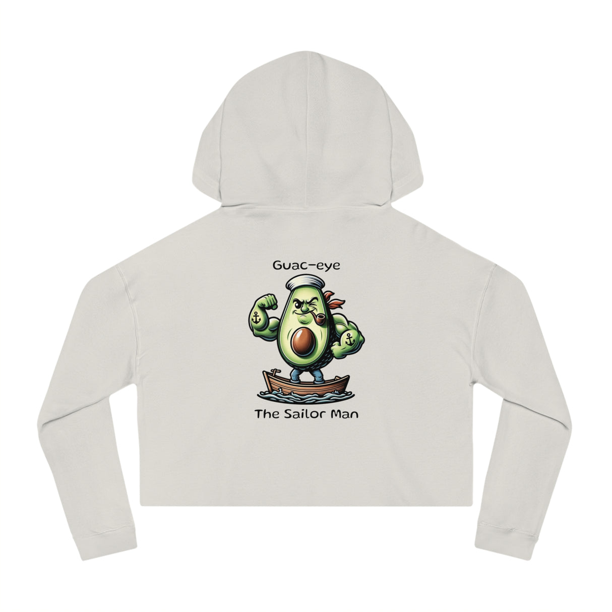 Guac-eye - Women’s Cropped Hoodie - The Drip Monster