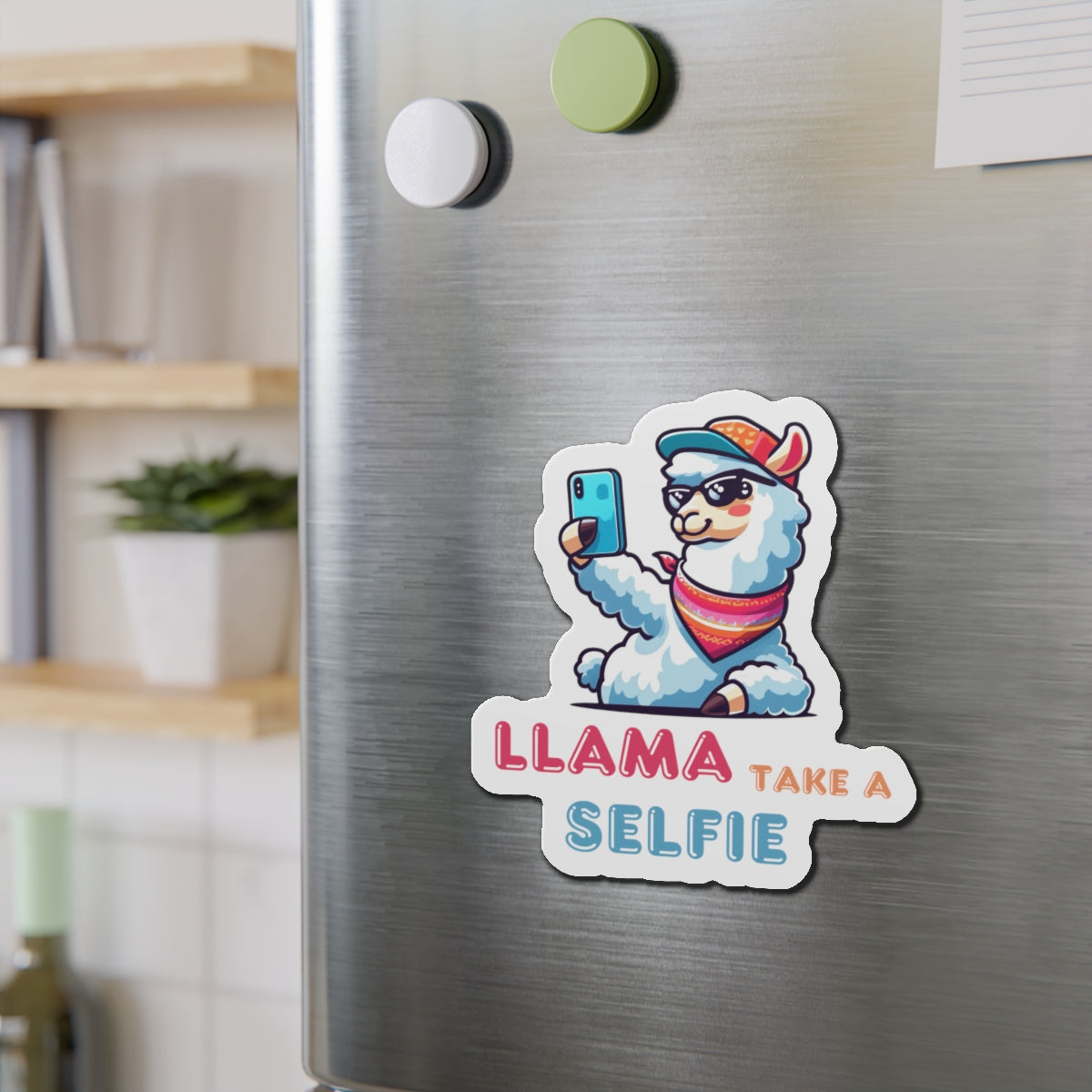 Llama Take a Selfie - Magnet - The Drip Monster