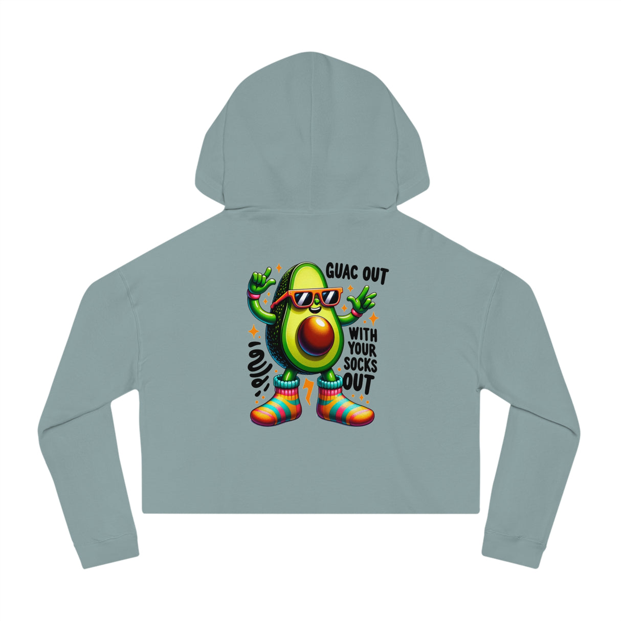 Guac Out - Women’s Cropped Hoodie - The Drip Monster