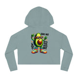 Guac Out - Women’s Cropped Hoodie - The Drip Monster