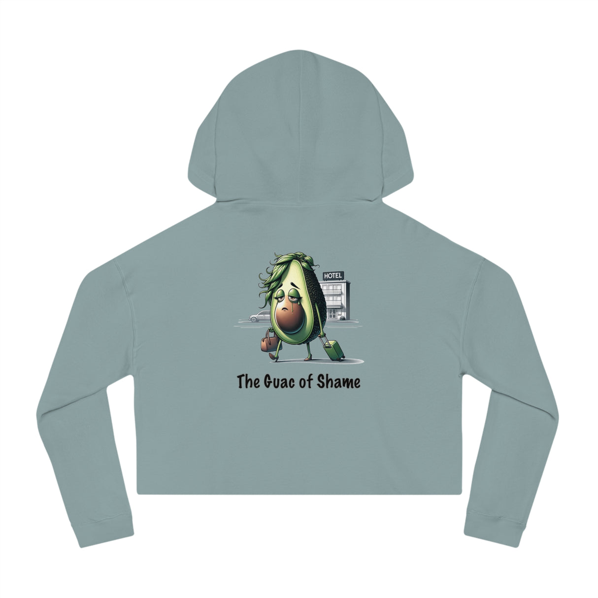 Guac of Shame - Women’s Cropped Hoodie - The Drip Monster