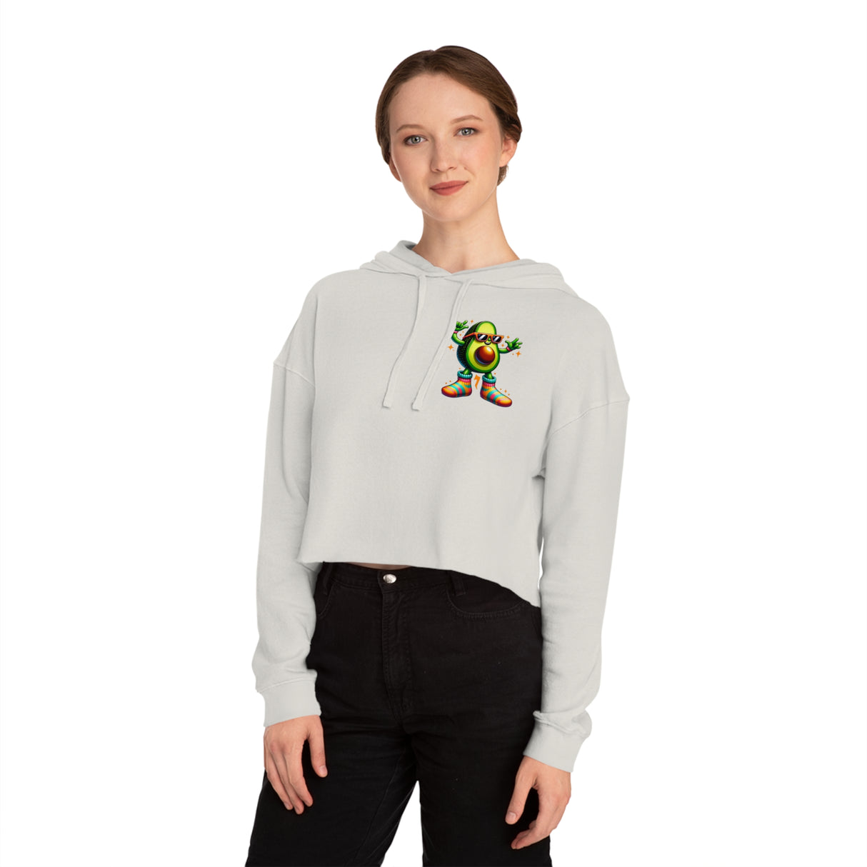 Guac Out - Women’s Cropped Hoodie - The Drip Monster