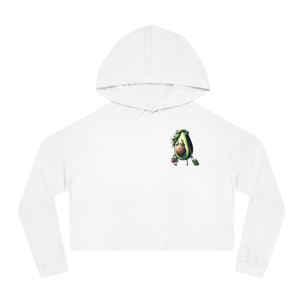 Guac of Shame - Women’s Cropped Hoodie - The Drip Monster