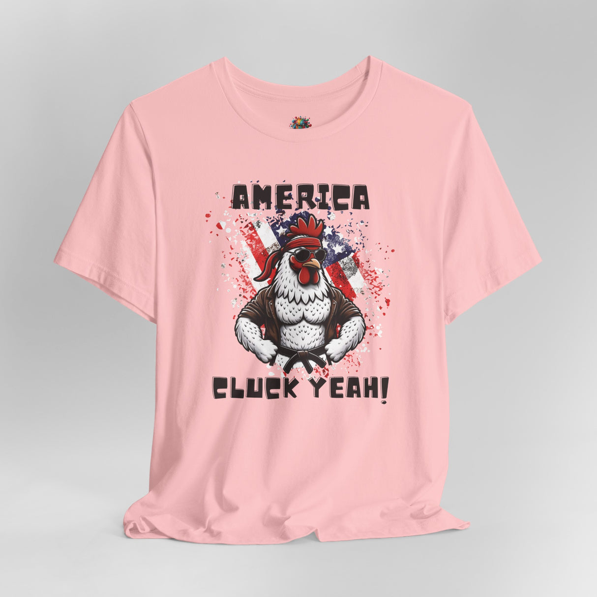 America, Cluck Yeah! - Unisex Cotton T-Shirt - The Drip Monster