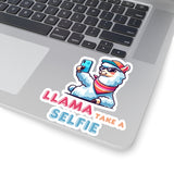 Llama Take a Selfie - Sticker - The Drip Monster