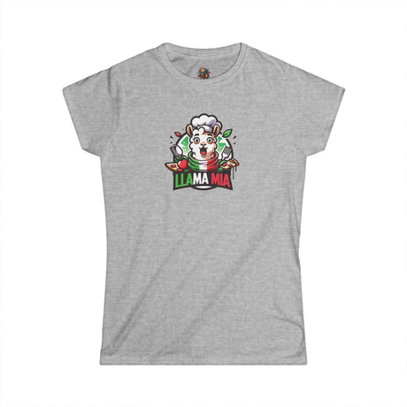 Llama Mia - Women's Cotton T-Shirt - The Drip Monster