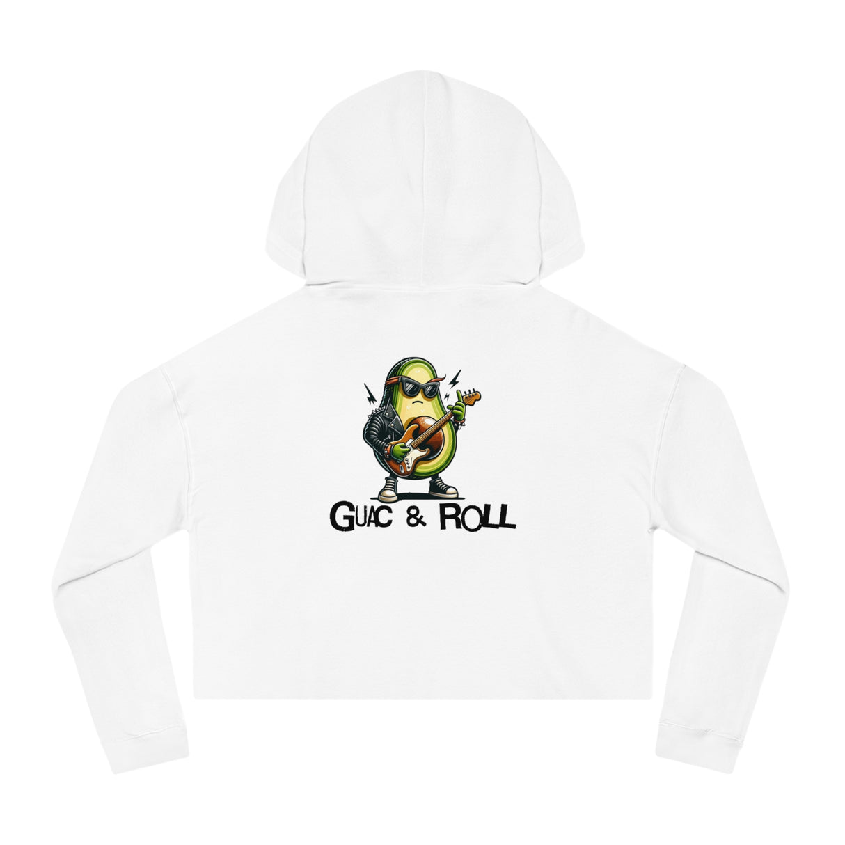 Guac & Roll - Women’s Cropped Hoodie - The Drip Monster