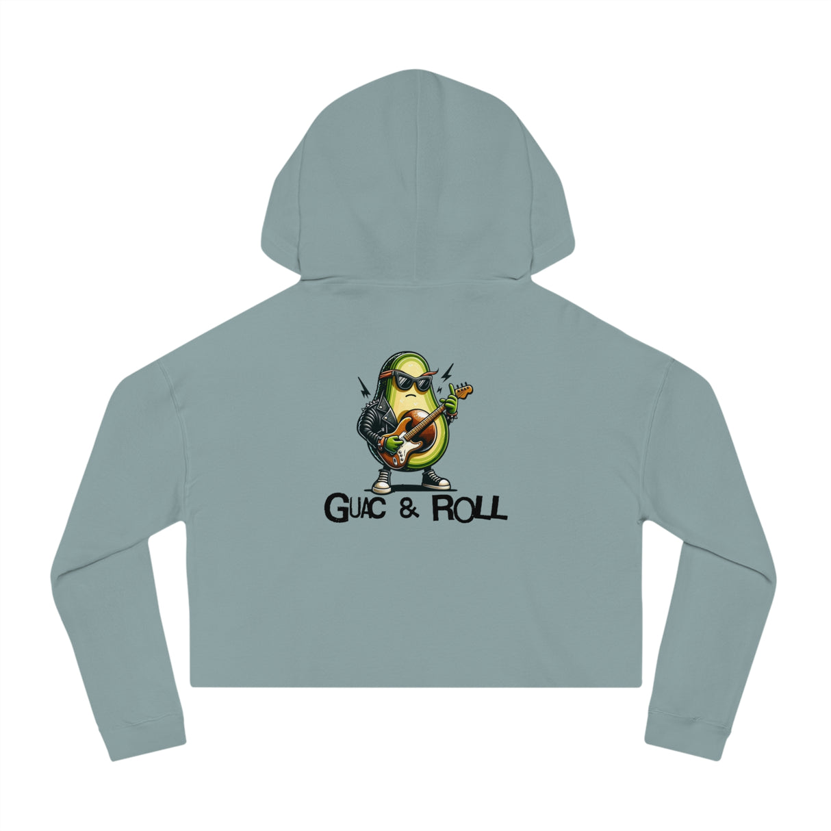 Guac & Roll - Women’s Cropped Hoodie - The Drip Monster