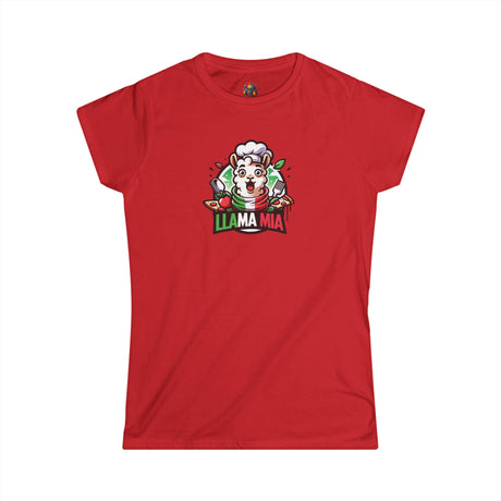 Llama Mia - Women's Cotton T-Shirt - The Drip Monster