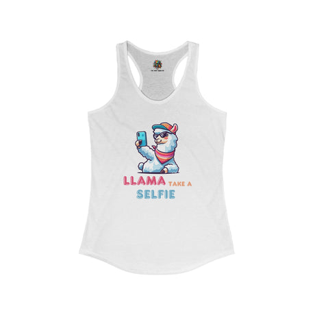 Llama Take a Selfie - Women's Tank-Top - The Drip Monster