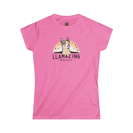 Llamazing Grace - Women's Cotton T-Shirt - The Drip Monster