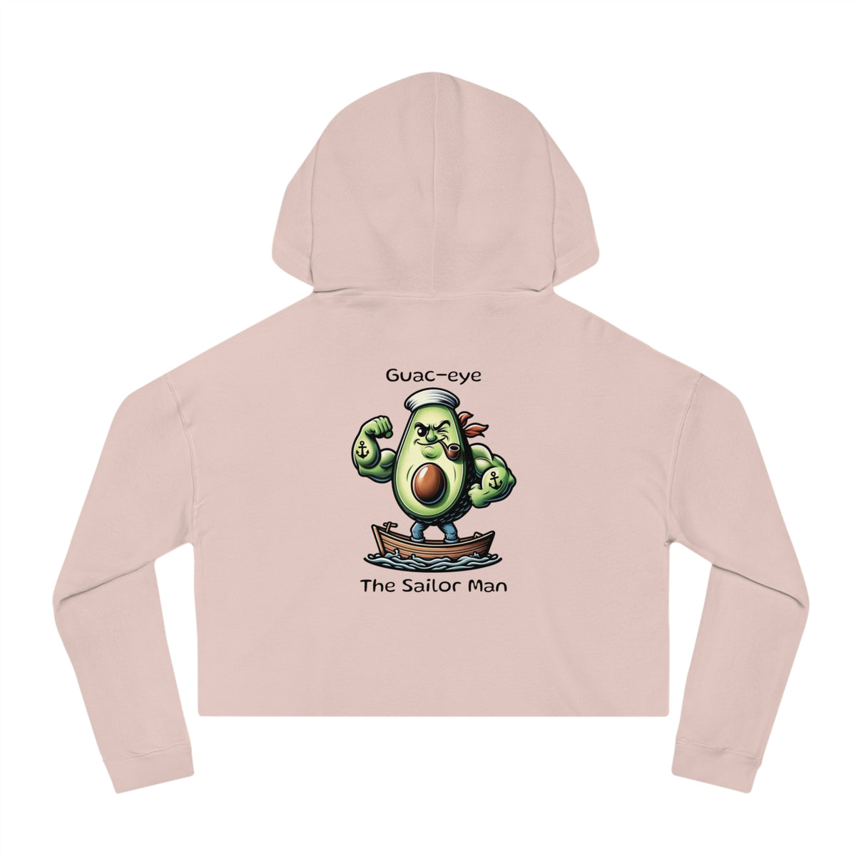 Guac-eye - Women’s Cropped Hoodie - The Drip Monster