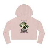 Guac-eye - Women’s Cropped Hoodie - The Drip Monster