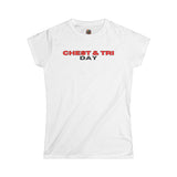 Chest & Tri Day - Women's Cotton T-Shirt - The Drip Monster